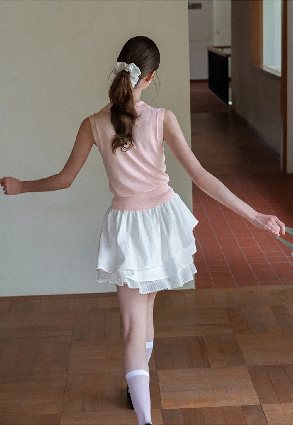 Tiered Ruffle Hem Skirt