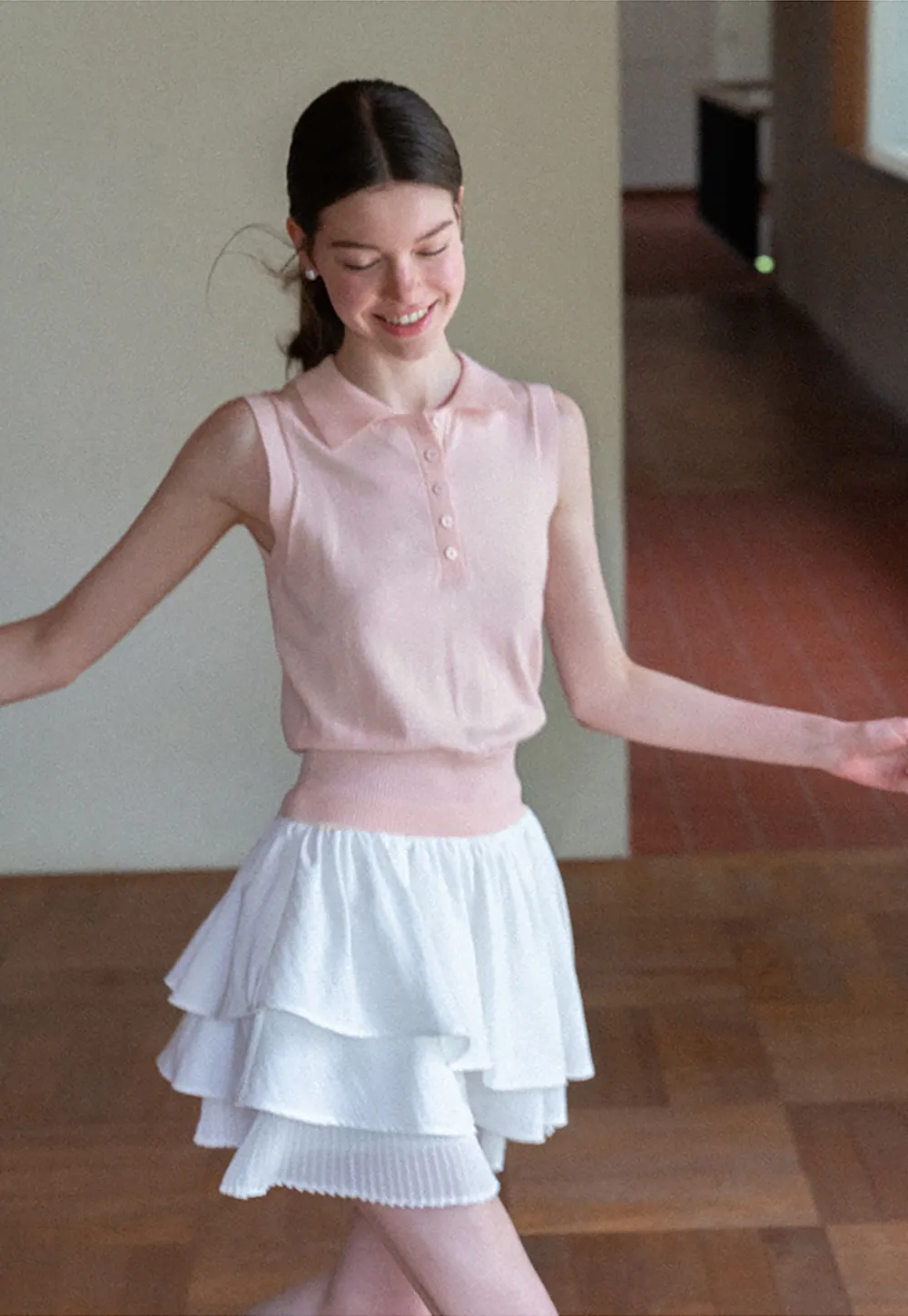 Tiered Ruffle Hem Skirt