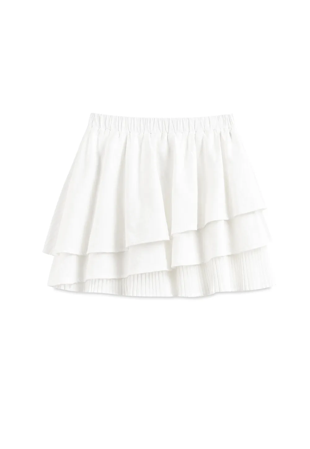 Tiered Ruffle Hem Skirt