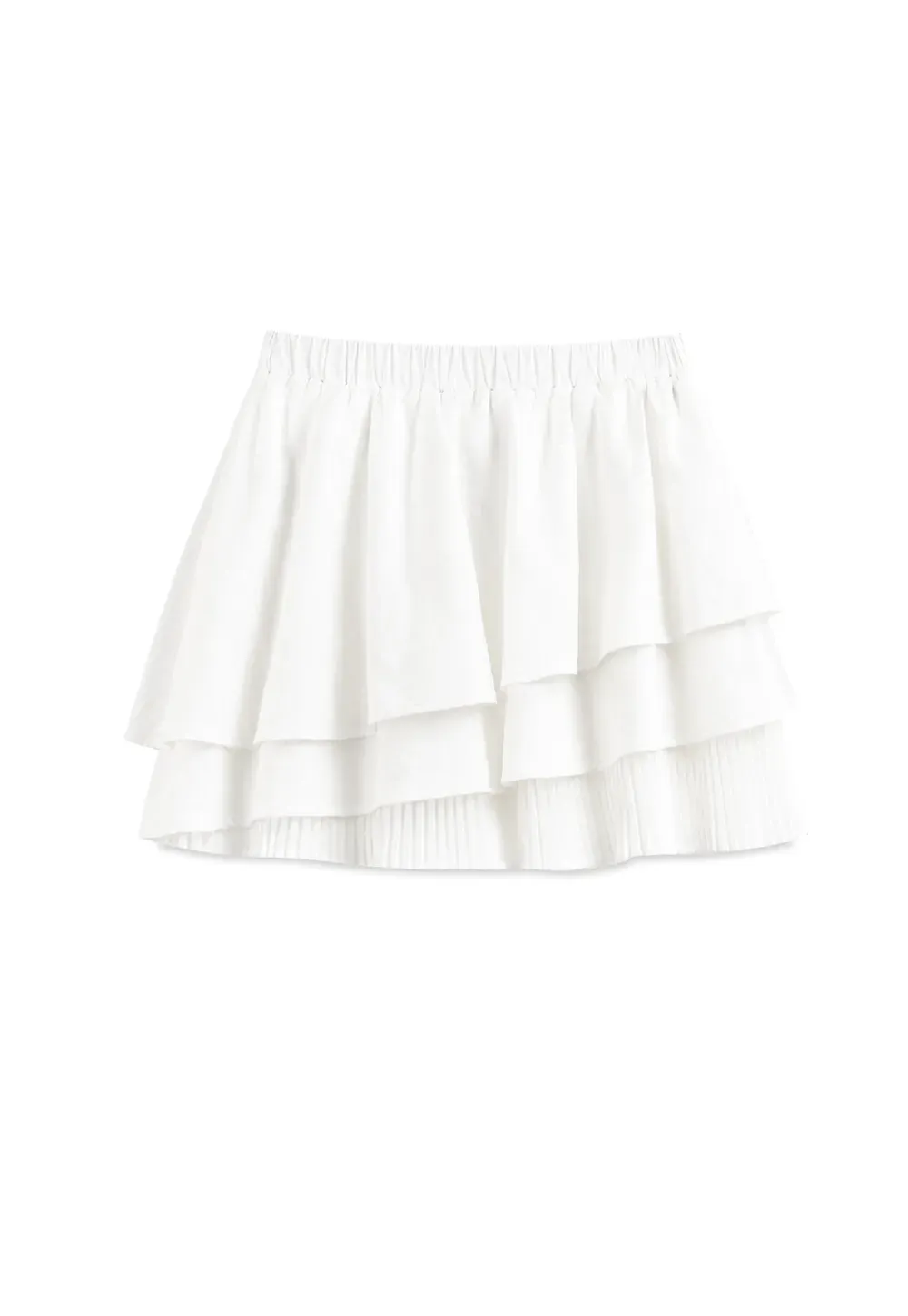 Tiered Ruffle Hem Skirt