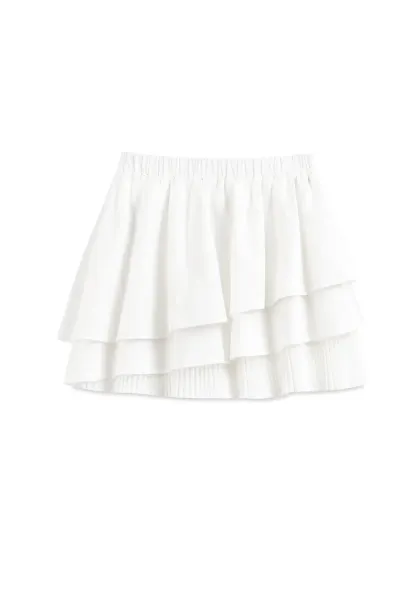 Tiered Ruffle Hem Skirt