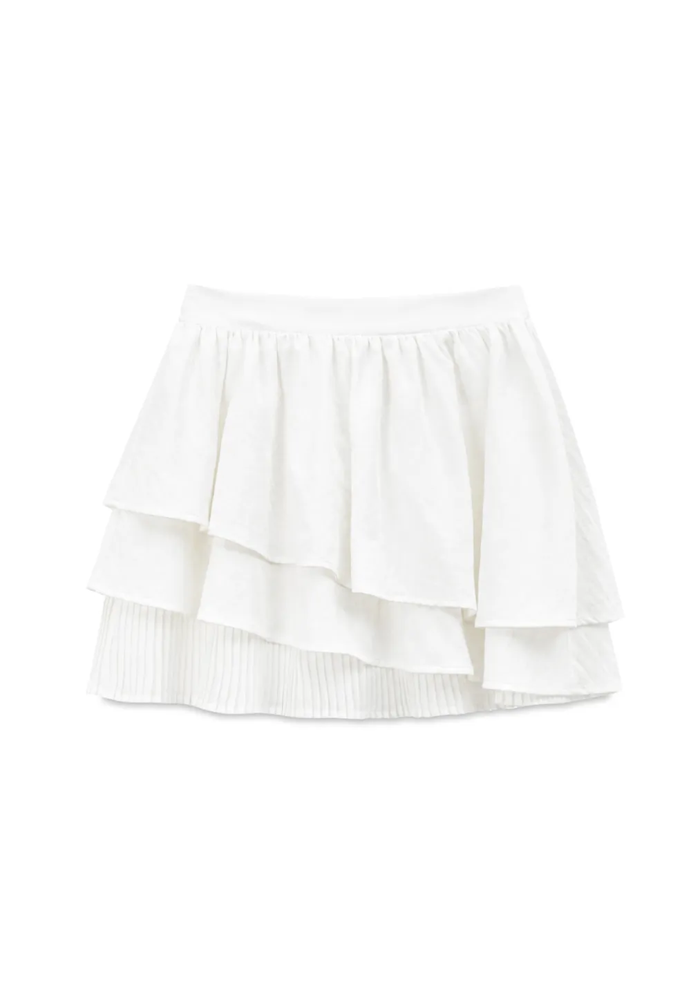 Tiered Ruffle Hem Skirt