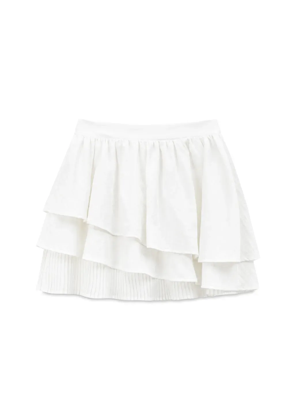 Tiered Ruffle Hem Skirt