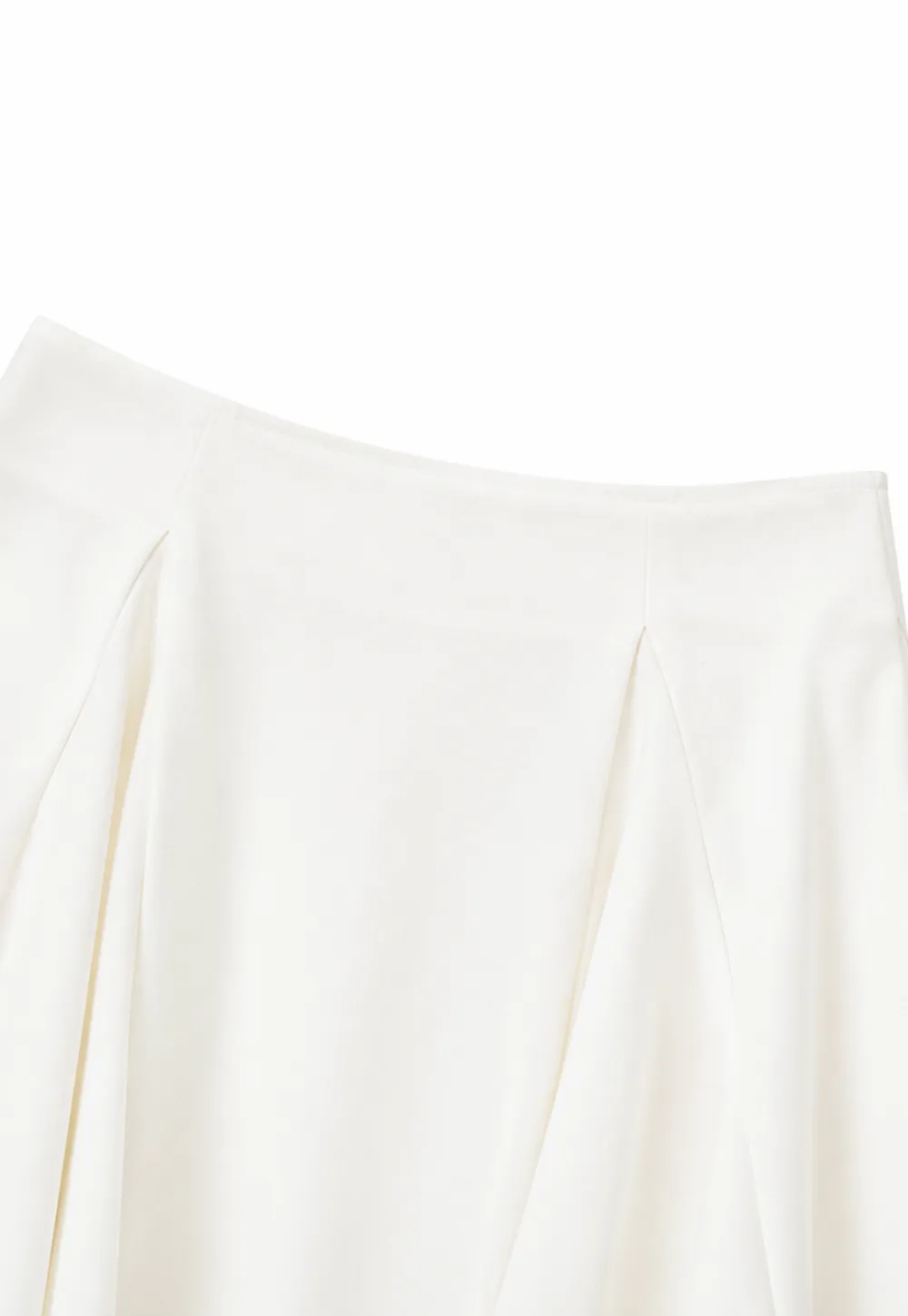 Pleated A Line Skirt