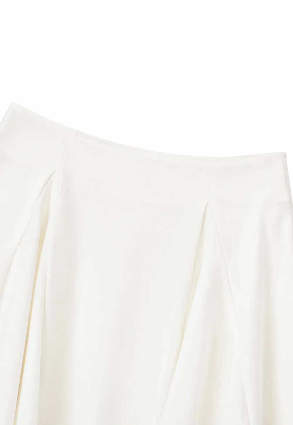 Pleated A Line Skirt