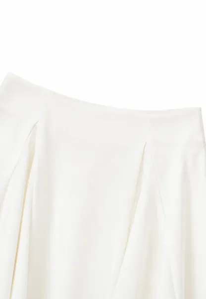 Pleated A Line Skirt