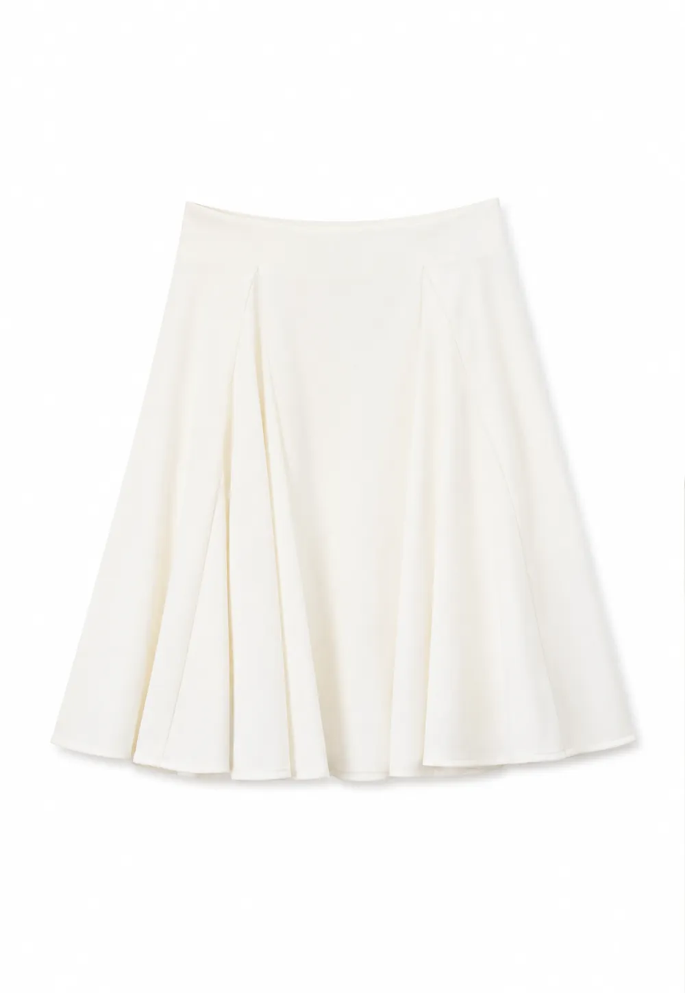 Pleated A Line Skirt