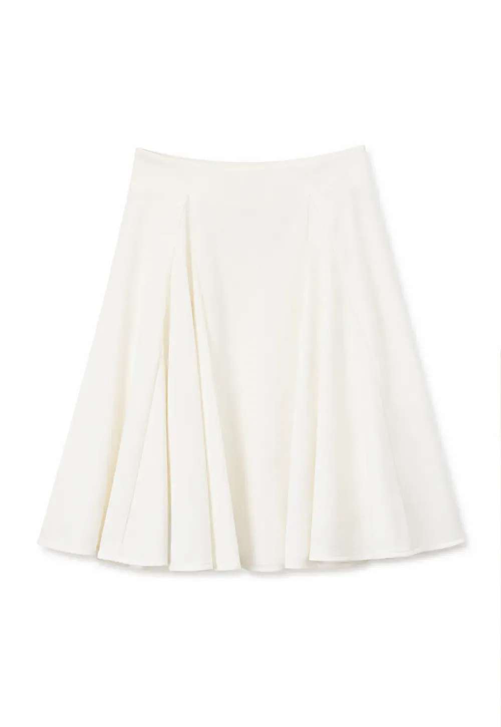 Pleated A Line Skirt