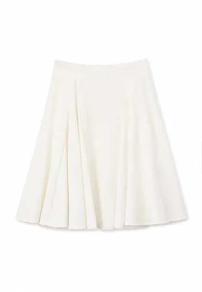 Pleated A Line Skirt