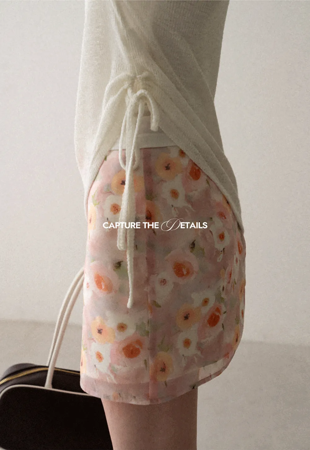 Floral Print High Waist Mini Skirt