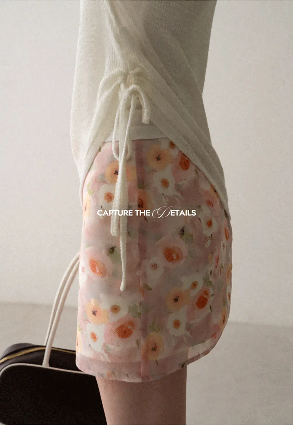 Floral Print High Waist Mini Skirt