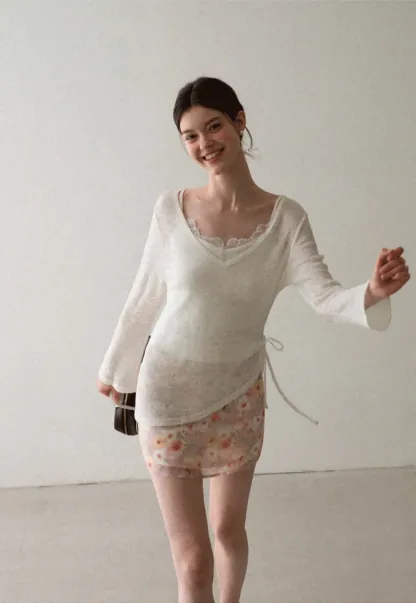 Floral Print High Waist Mini Skirt