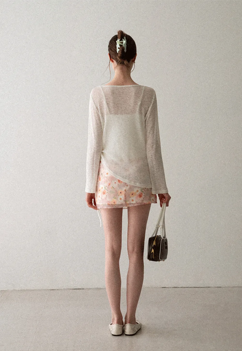 Floral Print High Waist Mini Skirt