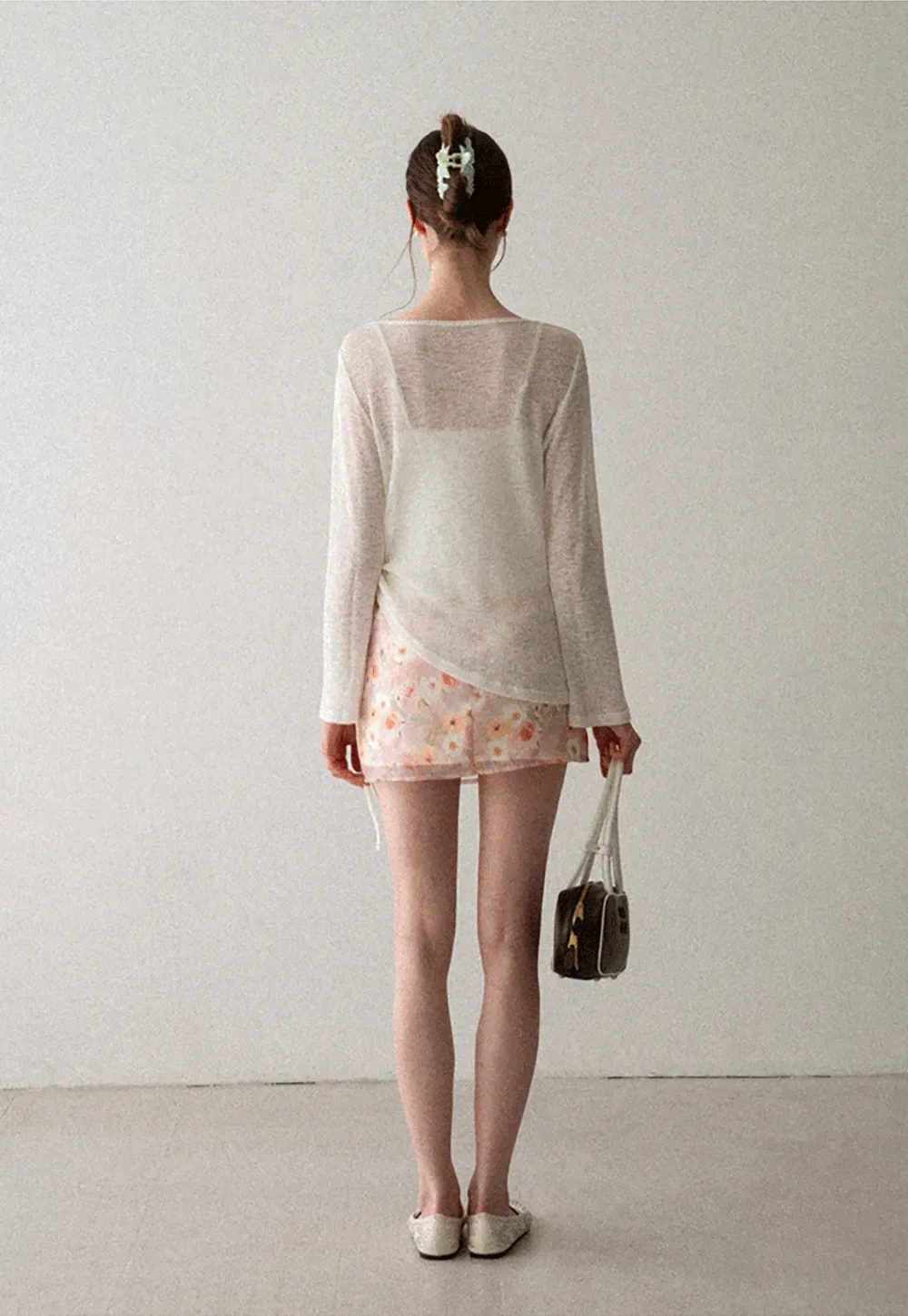 Floral Print High Waist Mini Skirt