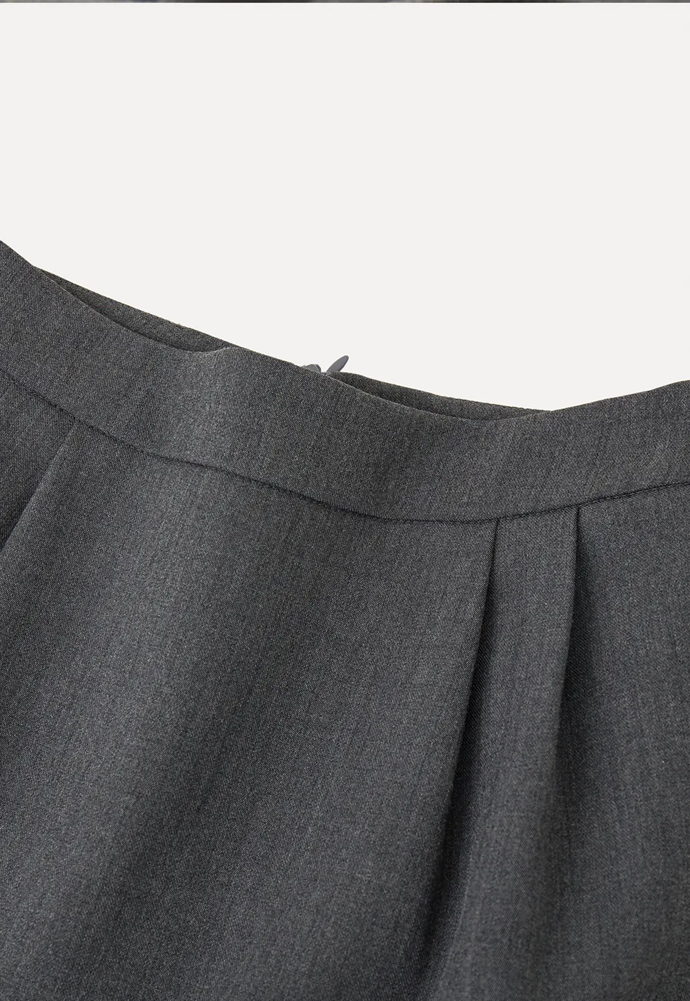 Pleated A-Line Mini Skirt
