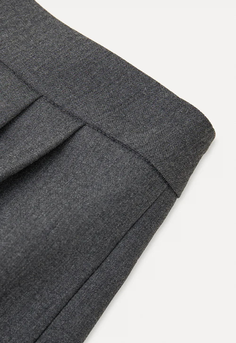 Pleated A-Line Mini Skirt