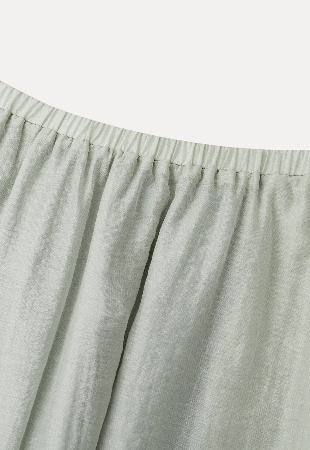A Line Pleated Midi Skirt