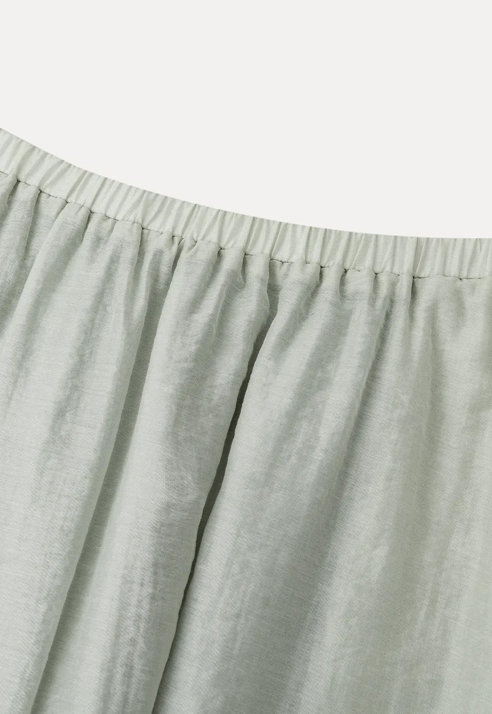 A Line Pleated Midi Skirt