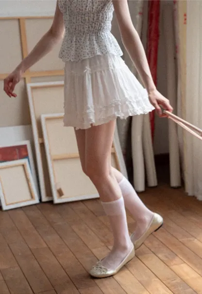 Tiered Ruffled Skirt