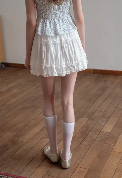 Tiered Ruffled Skirt