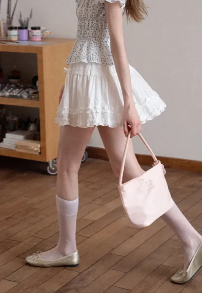 Tiered Ruffled Skirt