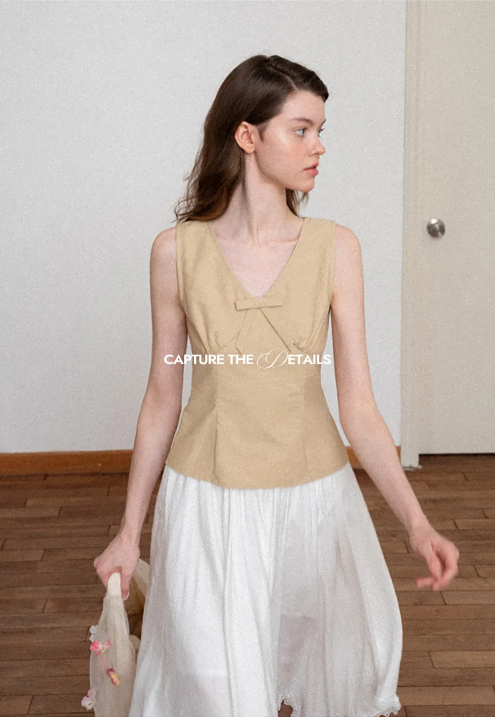 Asymmetrical Hem Lace Trim Skirt