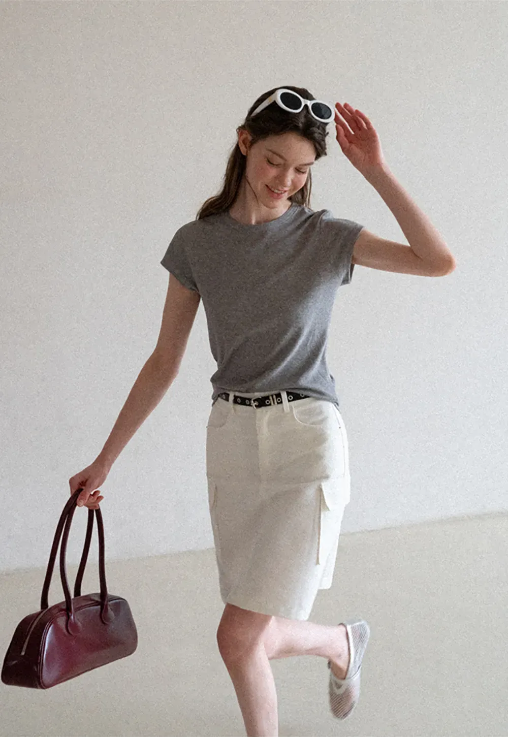 Cargo Pocket A Line Skirt