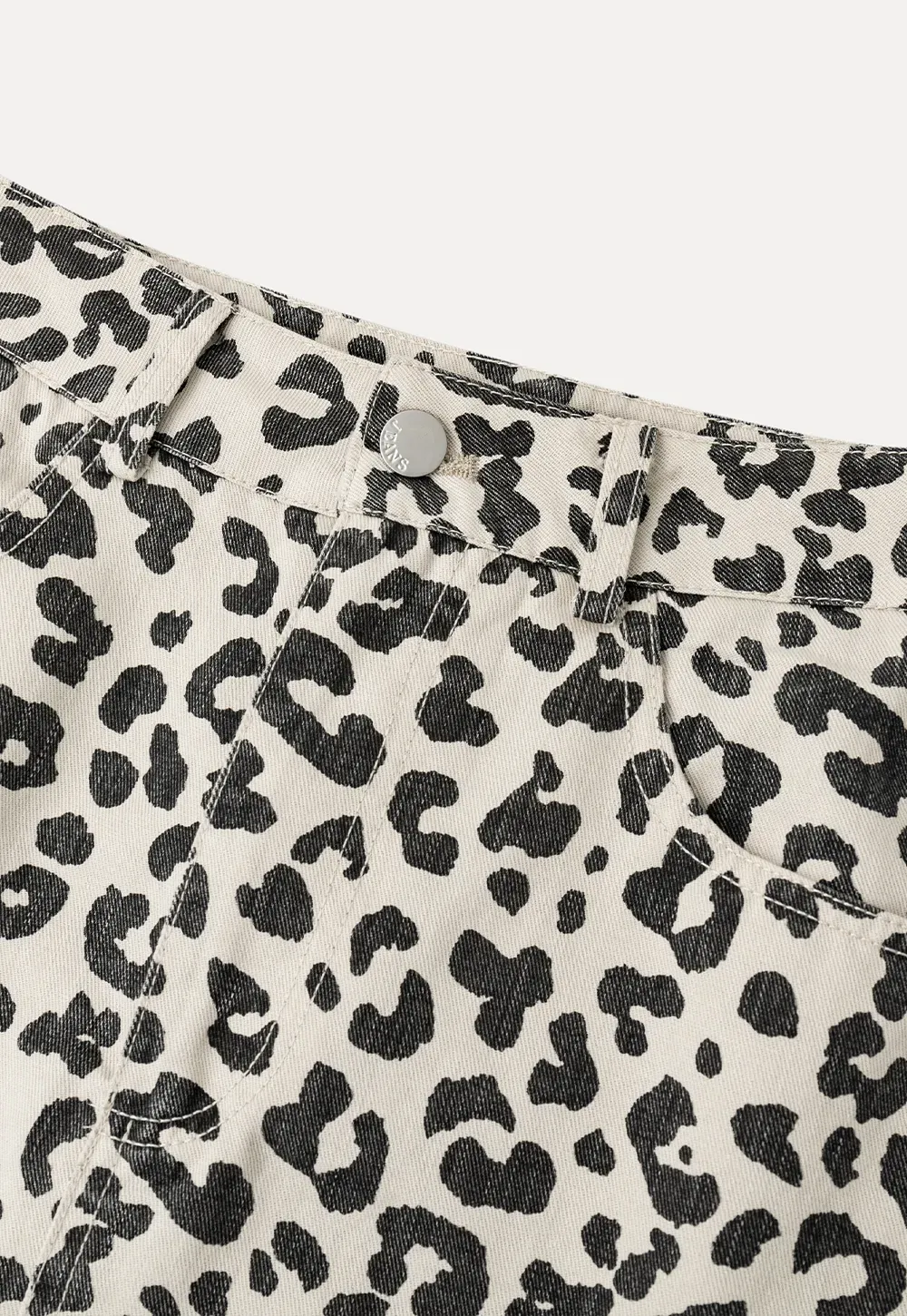 Leopard Print High Waist A Line Skirt