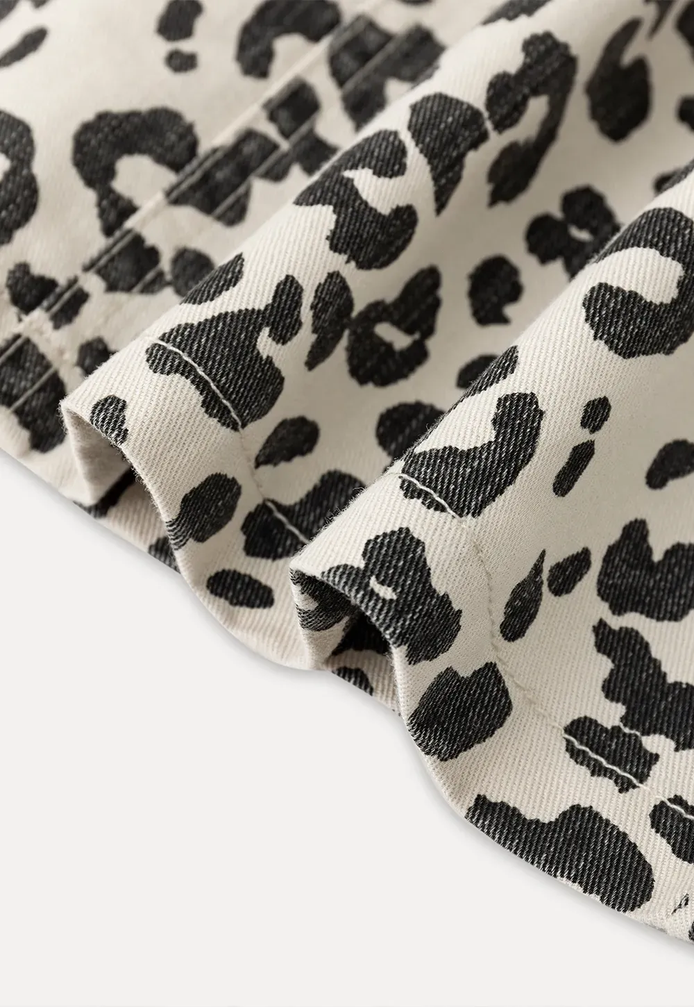 Leopard Print High Waist A Line Skirt