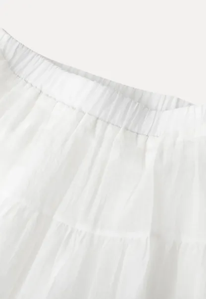 Layered Ruffle Hem Skirt