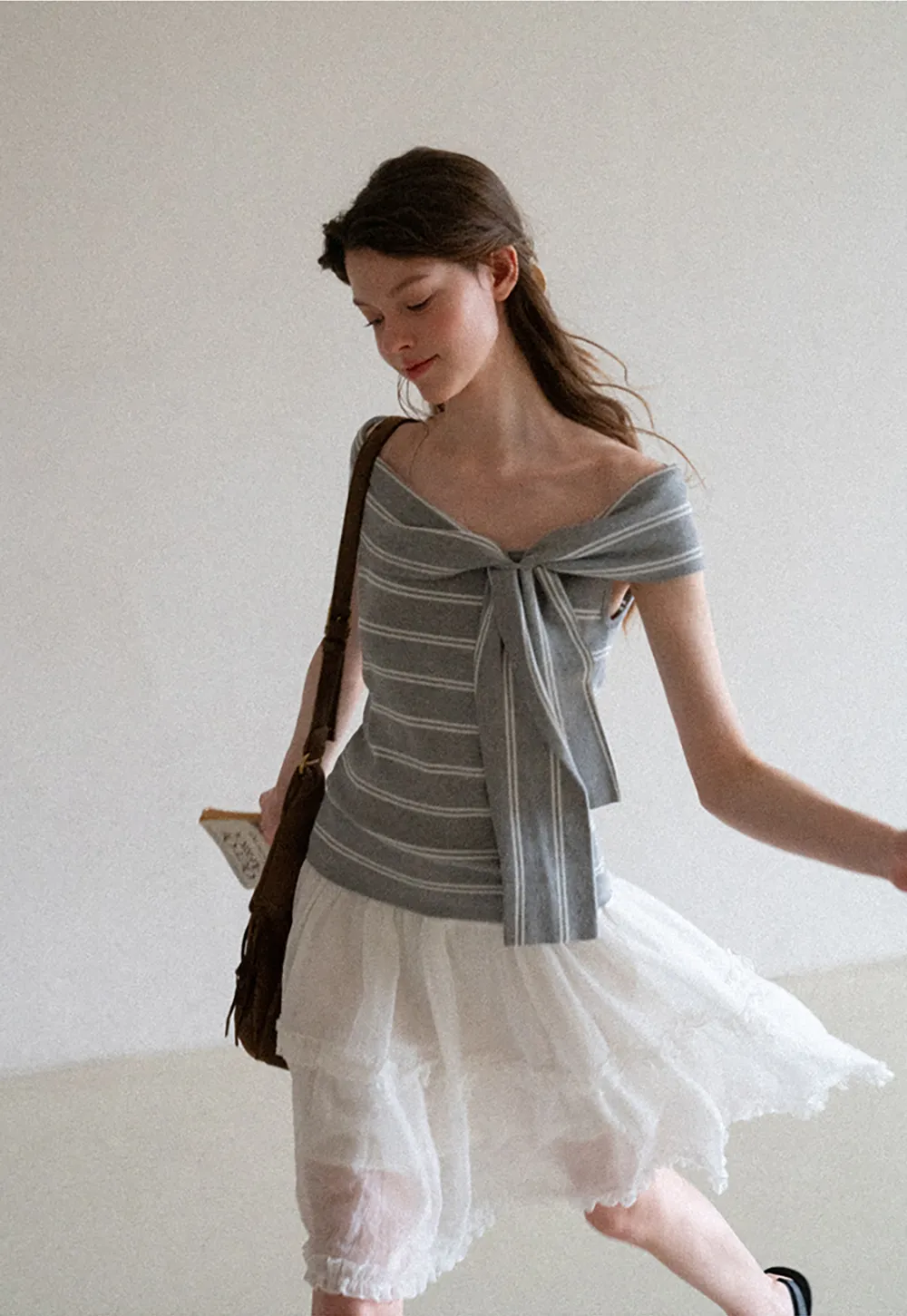 Layered Ruffle Hem Skirt