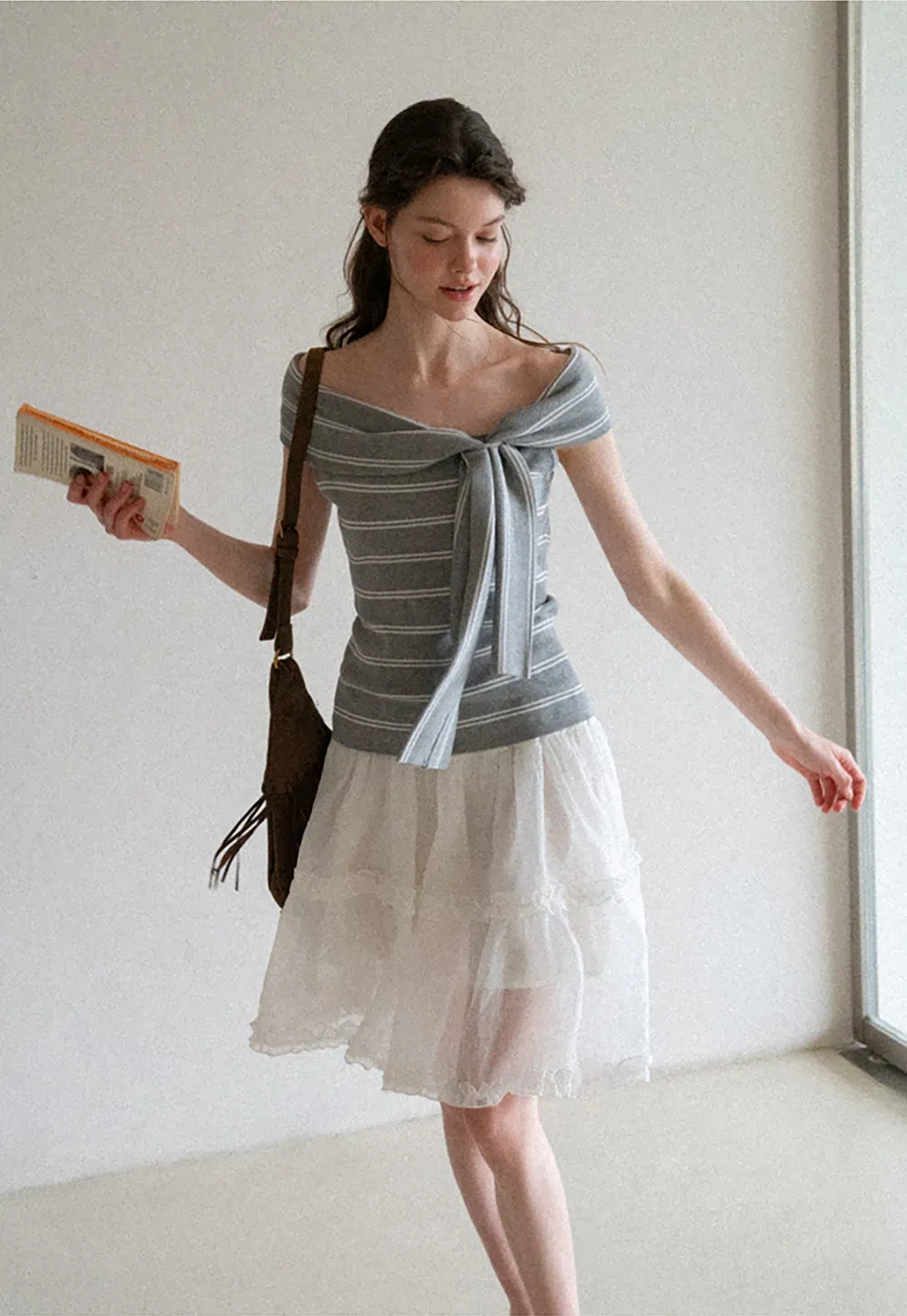 Layered Ruffle Hem Skirt