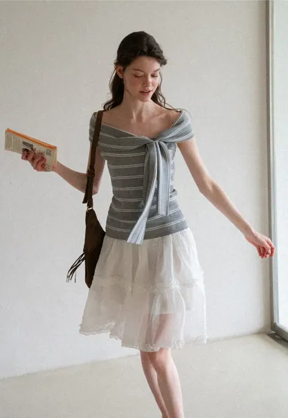 Layered Ruffle Hem Skirt