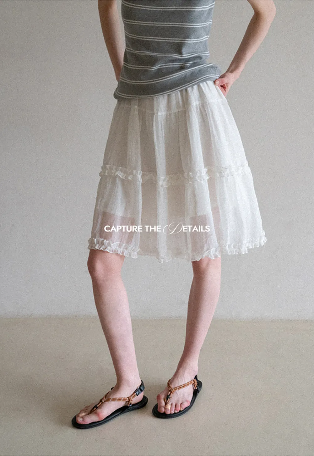 Layered Ruffle Hem Skirt