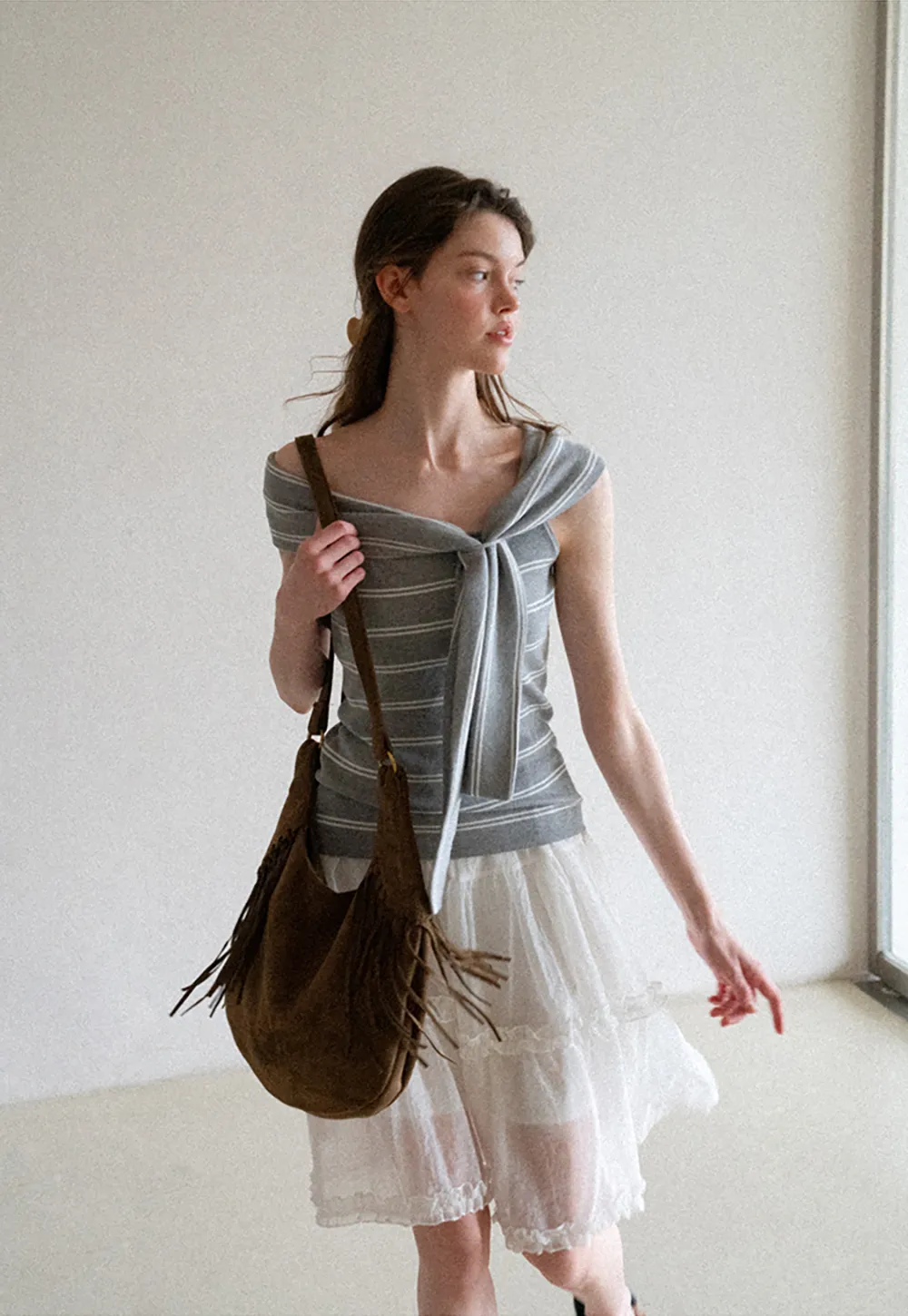 Layered Ruffle Hem Skirt