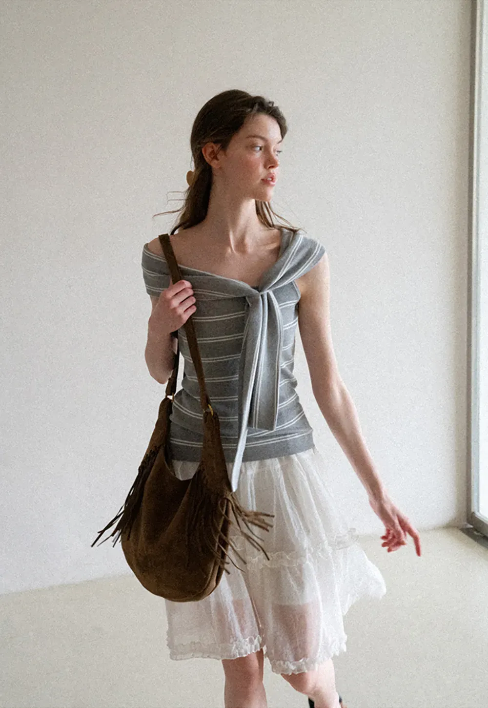 Layered Ruffle Hem Skirt