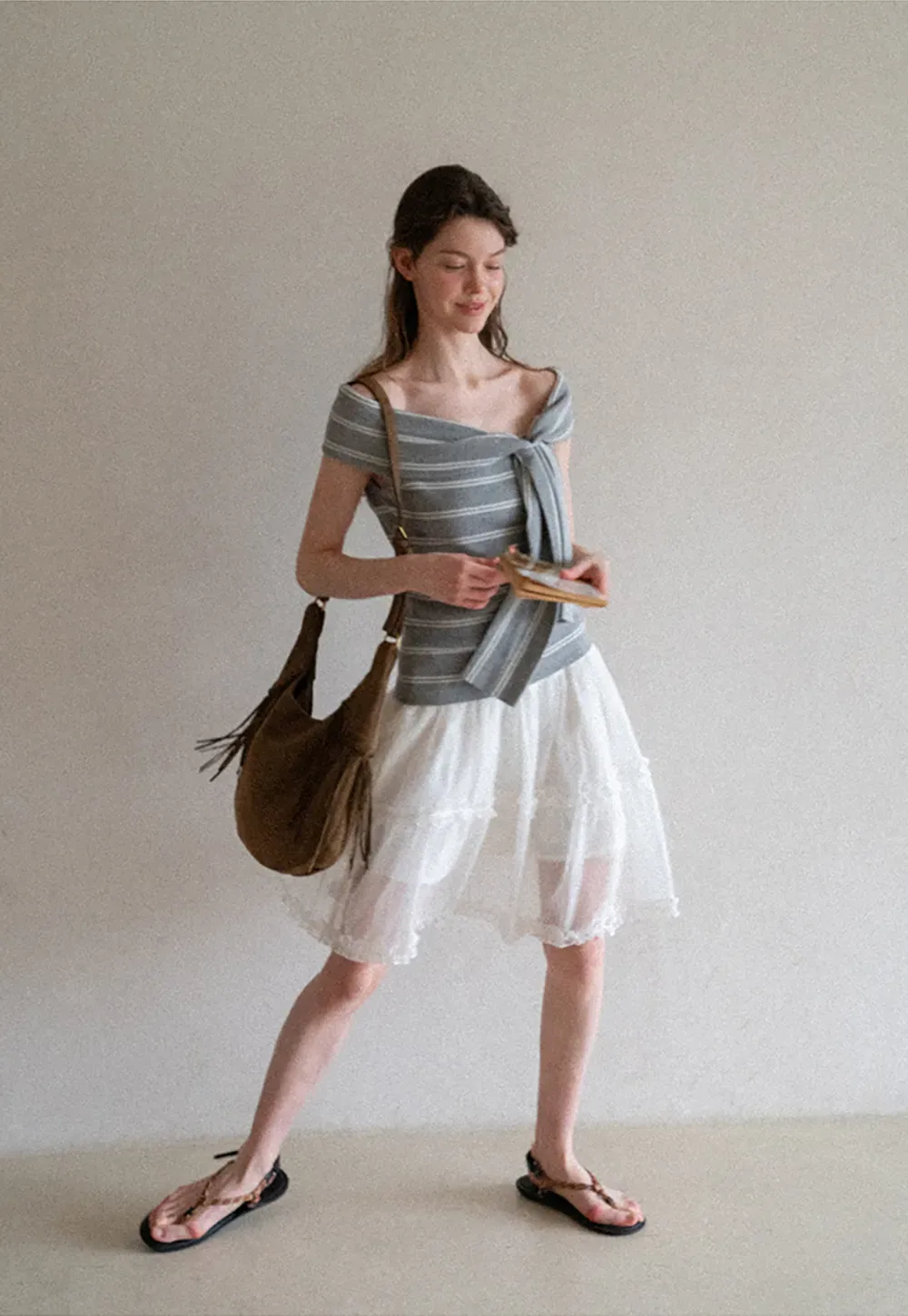 Layered Ruffle Hem Skirt