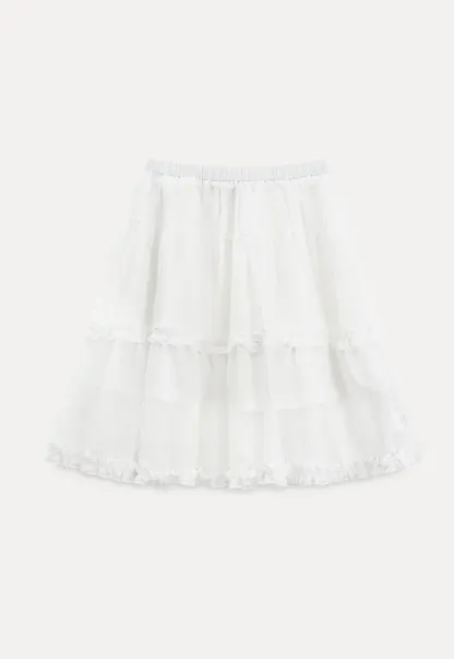 Layered Ruffle Hem Skirt
