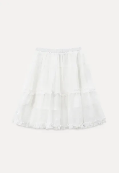 Layered Ruffle Hem Skirt