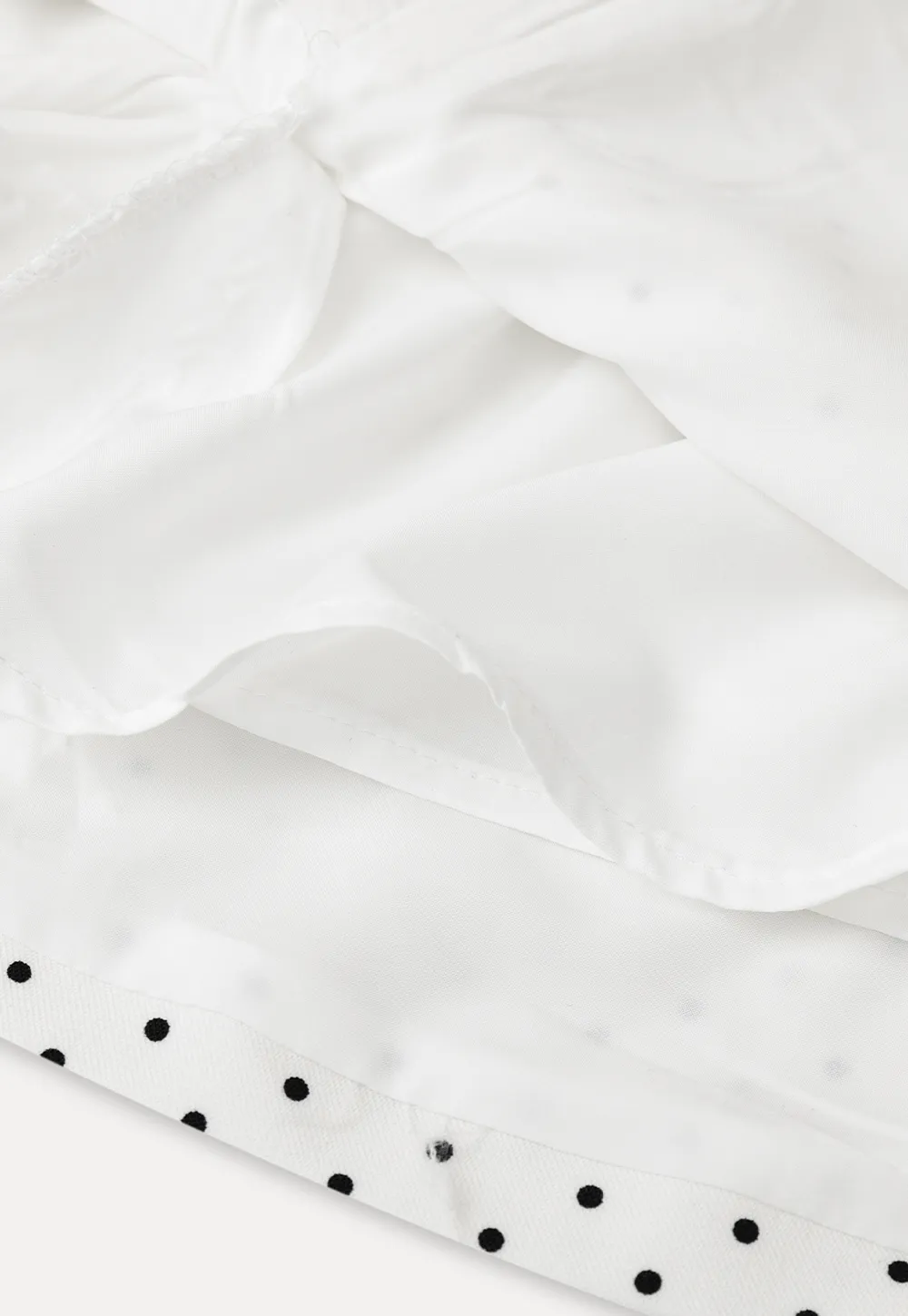 Polka Dot Print High Waist Mini Skirt