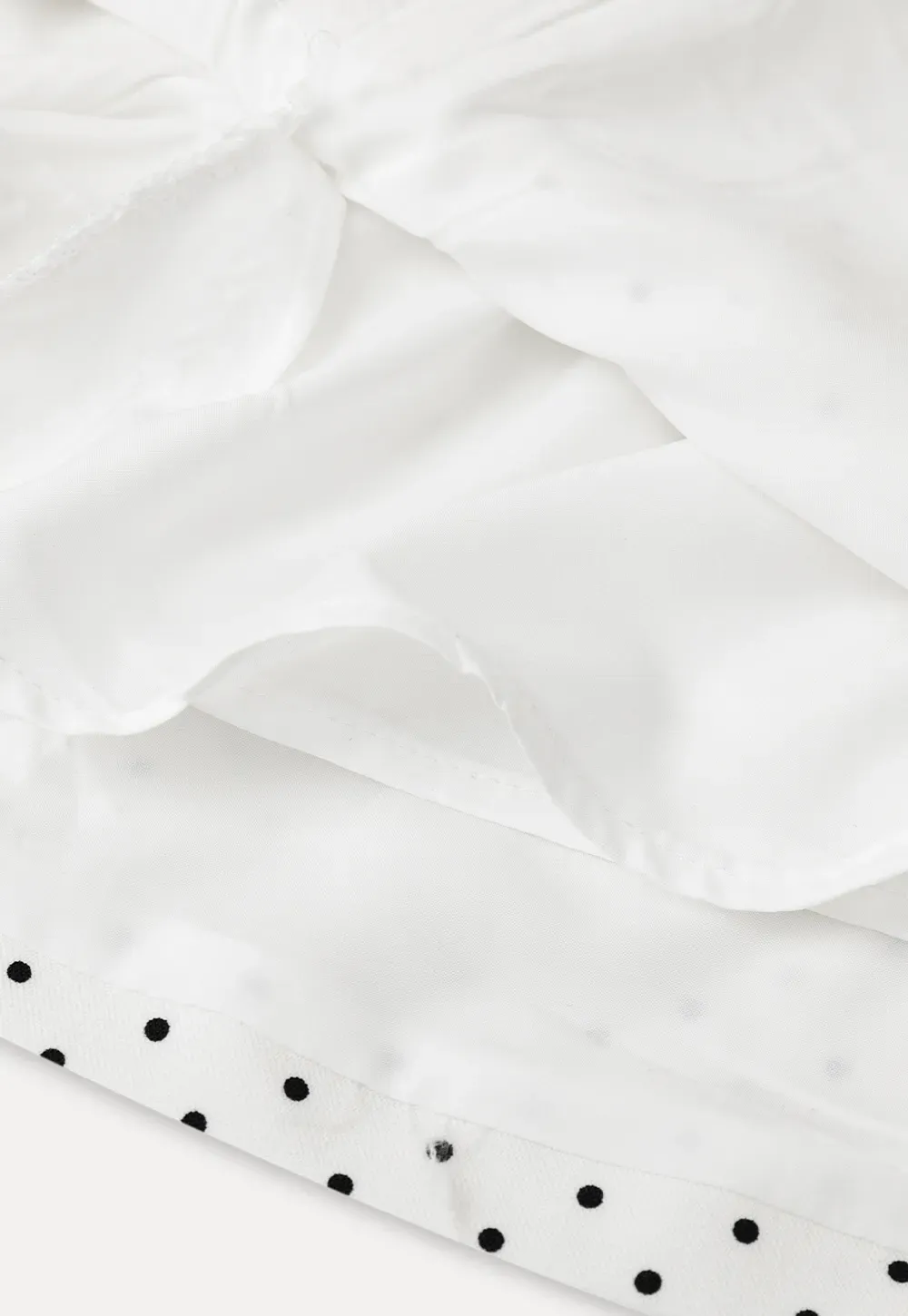 Polka Dot Print High Waist Mini Skirt