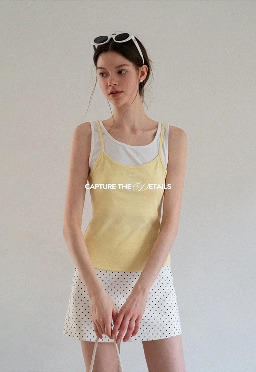 Polka Dot Print High Waist Mini Skirt