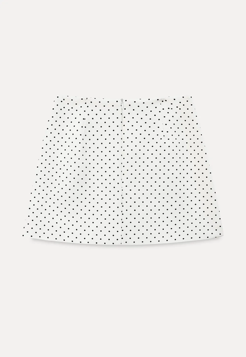 Polka Dot Print High Waist Mini Skirt