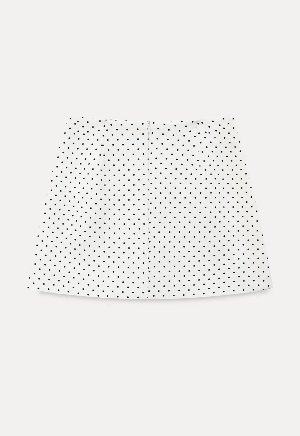 Polka Dot Print High Waist Mini Skirt