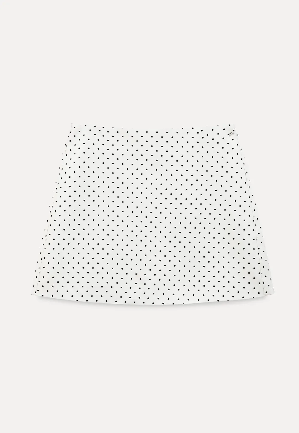 Polka Dot Print High Waist Mini Skirt