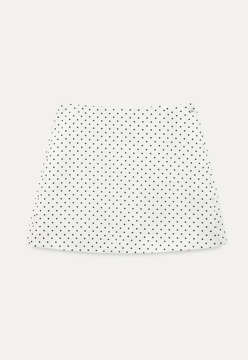Polka Dot Print High Waist Mini Skirt