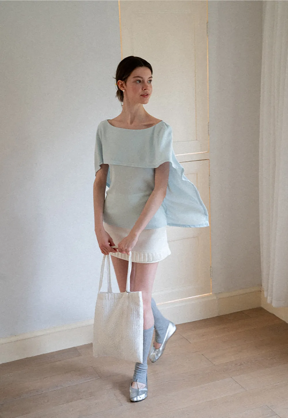 Ruffled Hem Mini Skirt