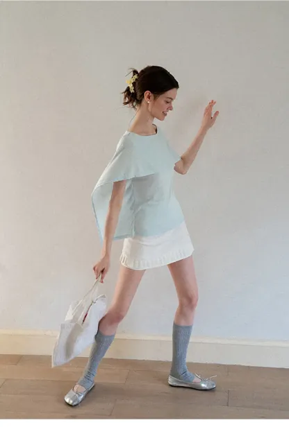 Ruffled Hem Mini Skirt