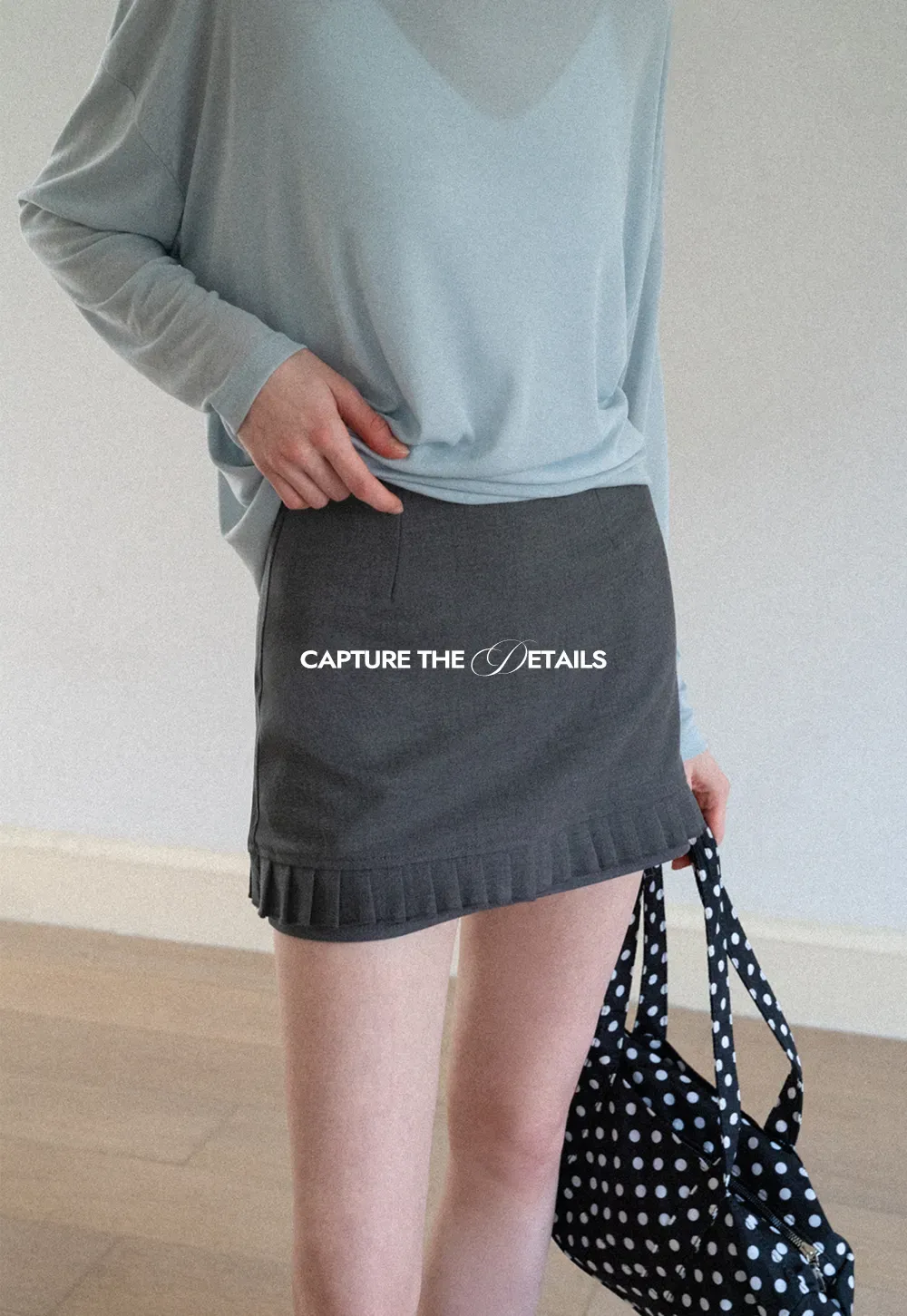 Ruffled Hem Mini Skirt