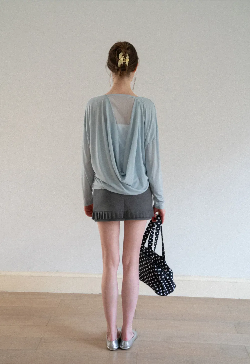 Ruffled Hem Mini Skirt